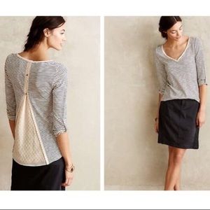 Anthropologie mid sleeve top